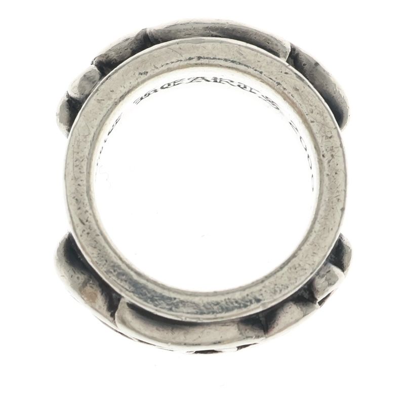 Chrome Hearts Dbl Narrow Vine Band Double Ring Silver