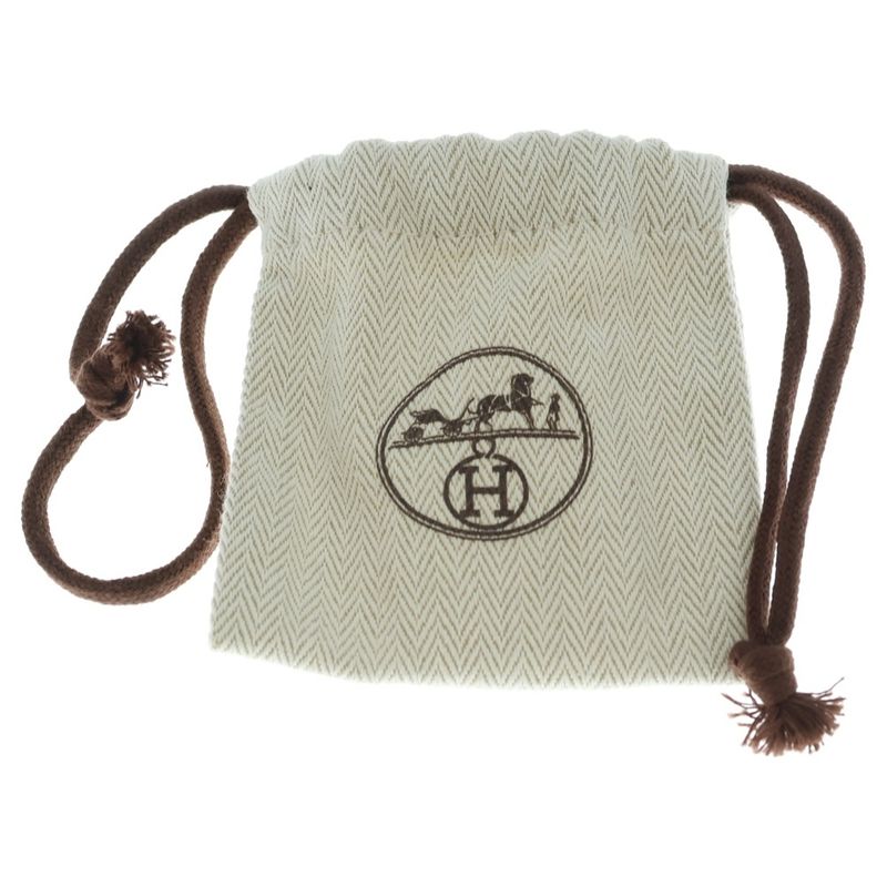 Hermes Pop Necklace Pendant Chain Pink Gold Light Red