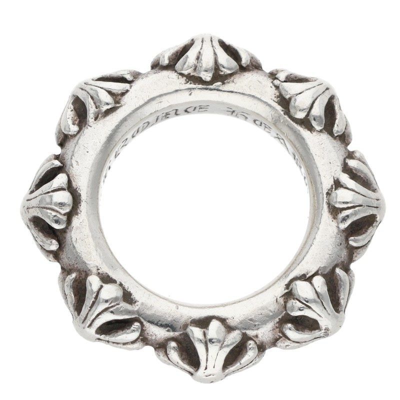 Chrome Hearts Cross Band Silver Ring
