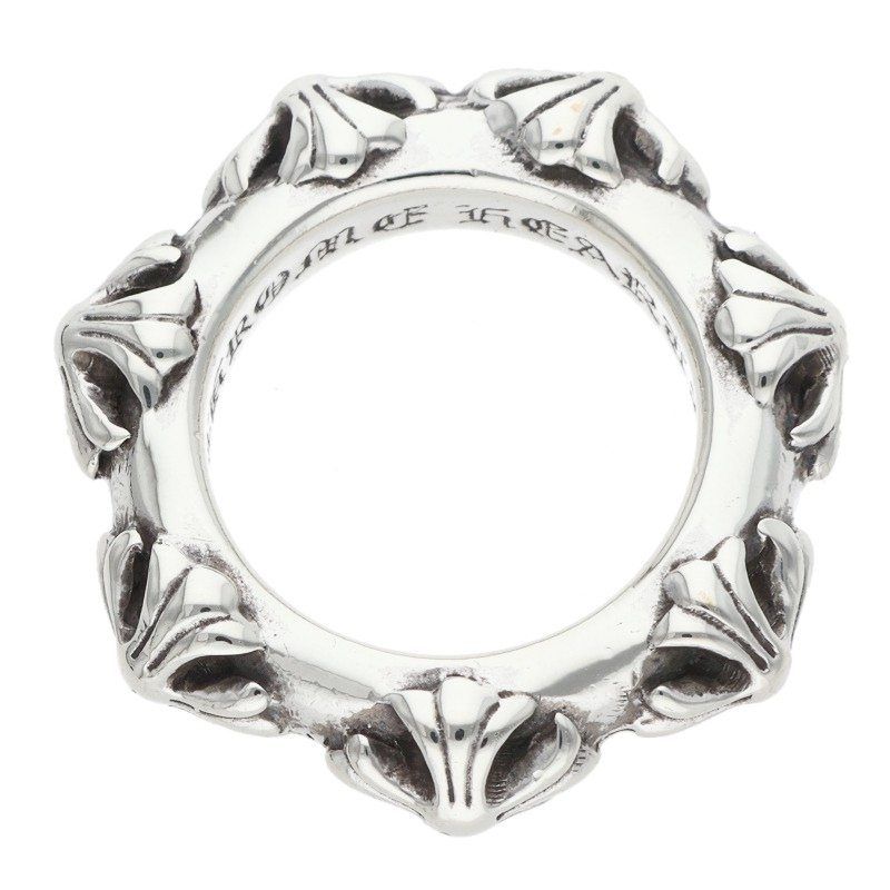 Chrome Hearts Cross Band Silver Ring