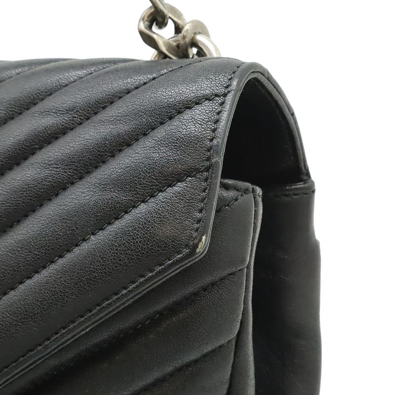 Saint Laurent Paris YSL Yves Carre Handbag 2-Way Chain