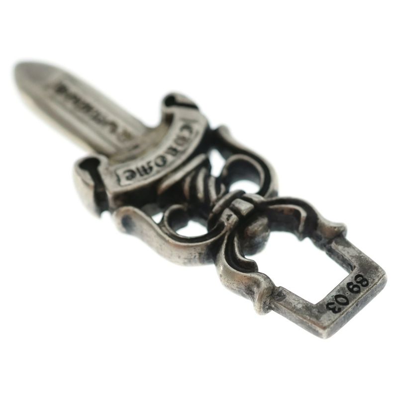 Chrome Hearts 10 Dagger Pendant Top Silver