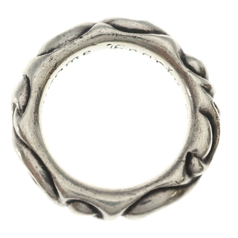 Chrome Hearts Scrl Band Scroll Ring Silver