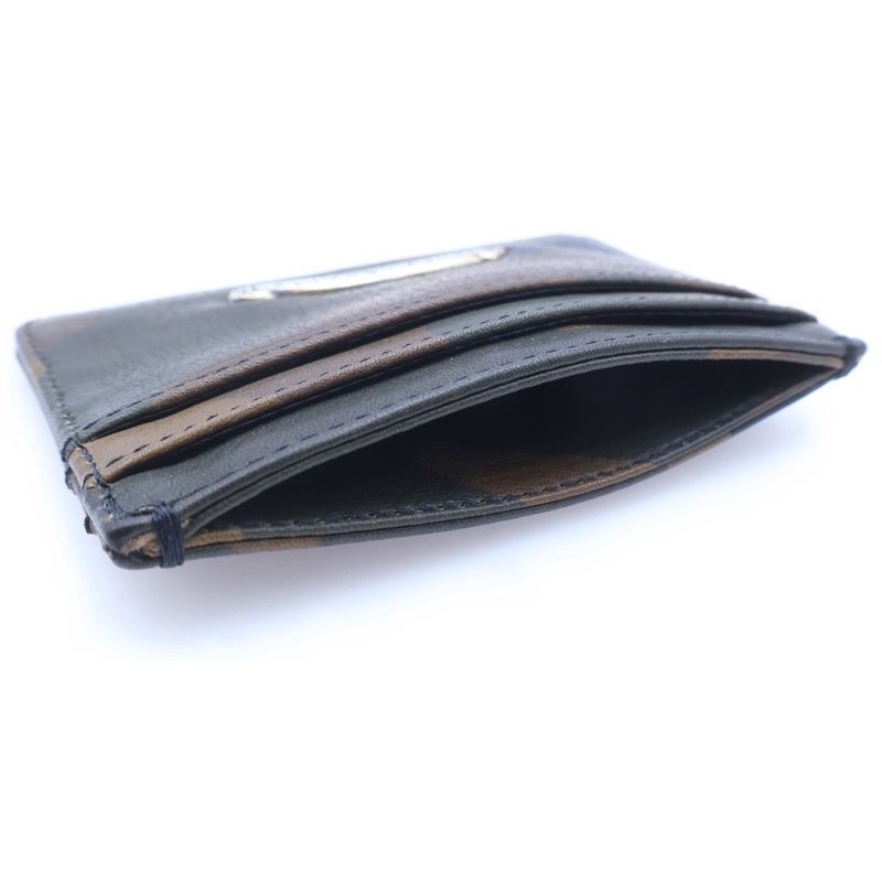 Chrome Hearts Double Side Leather Card Case Camo