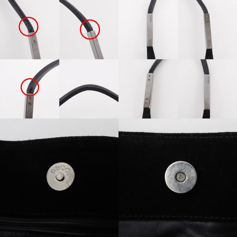 Gucci Suede Black Shoulder Bag