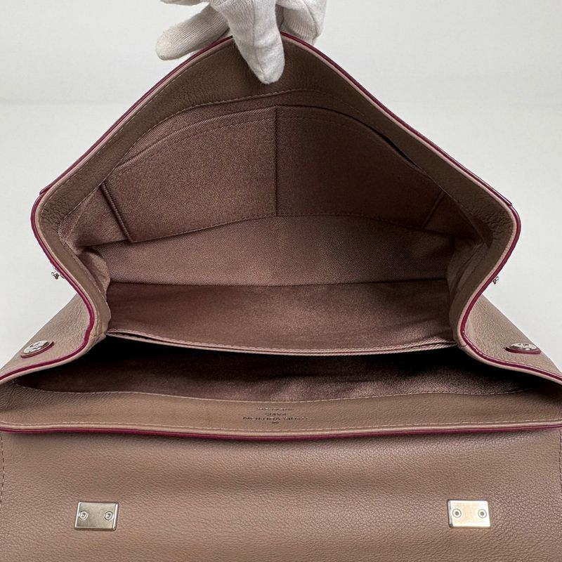 Louis Vuitton 2-Way Shoulder Bag Leather Brown