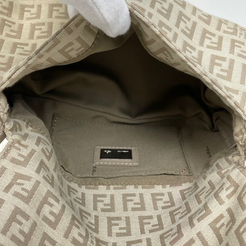 Fendi Zucchino Pattern Shoulder Bag Mini Mamma Baguette
