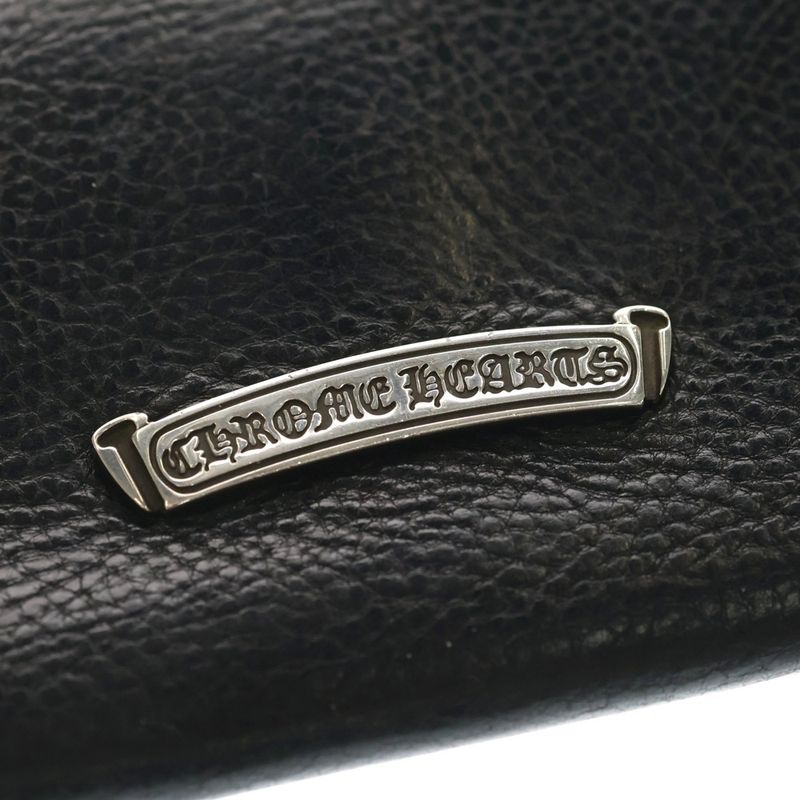 Chrome Hearts Judy Cross Ball Button Leather Wallet