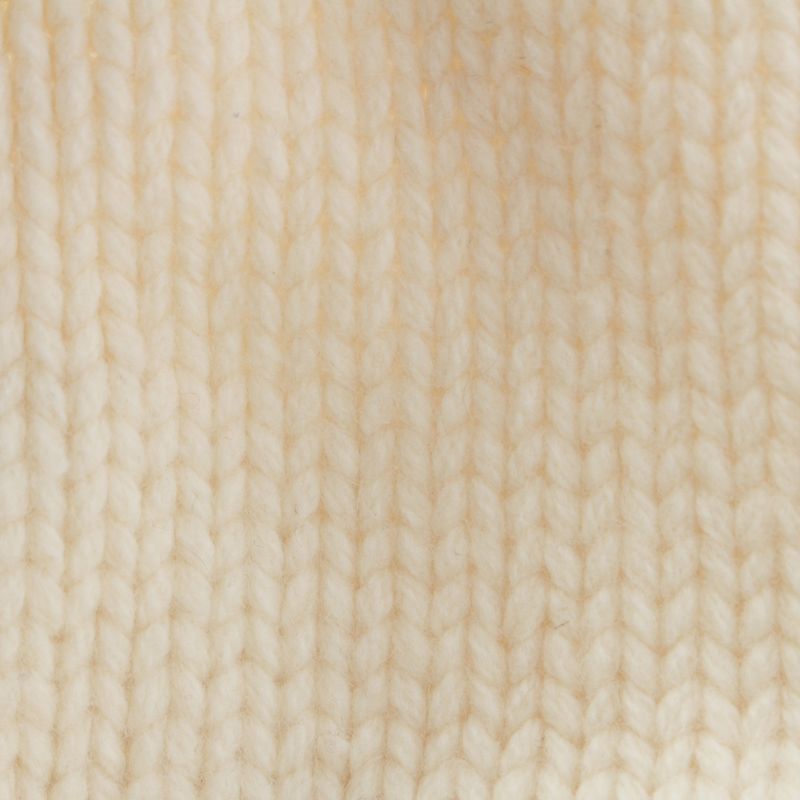Chanel Wool Cashmere Sports Border Zip Up Knit Top Ivory 40