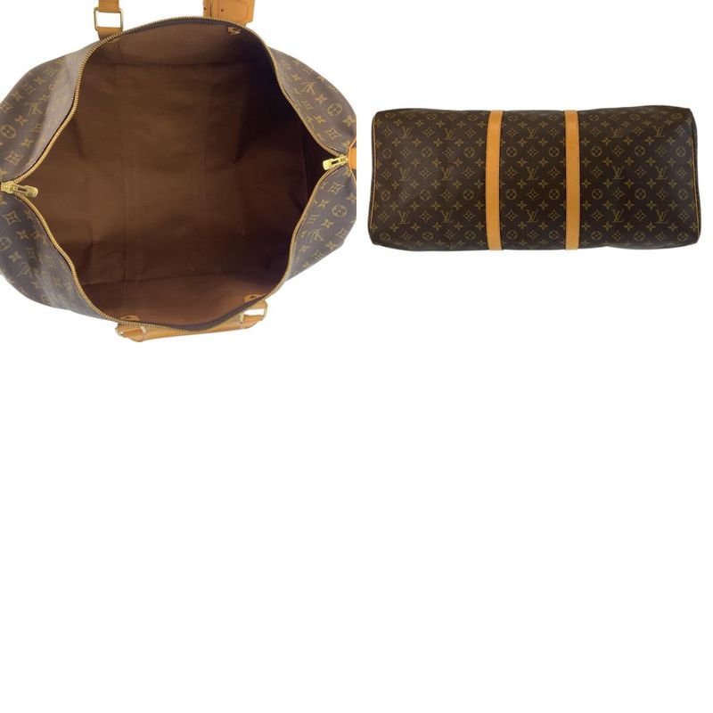 Louis Vuitton Monogram Keepall 60 Brown Gold Boston Bag