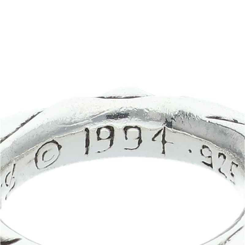 Chrome Hearts Scrl Band Scroll Silver Ring