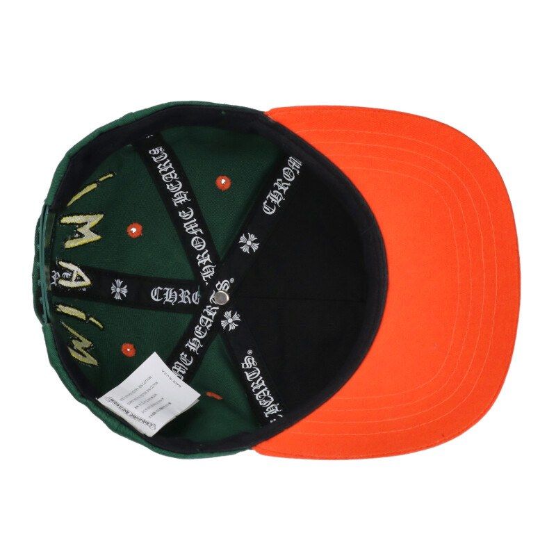 Chrome Hearts CH Hat Miami Limited Embroidery Baseball Cap Green Orange