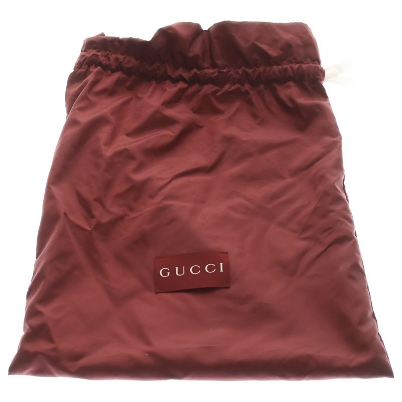 Gucci GG Canvas Small Bucket Cross Mini Beige Navy Shoulder Bag