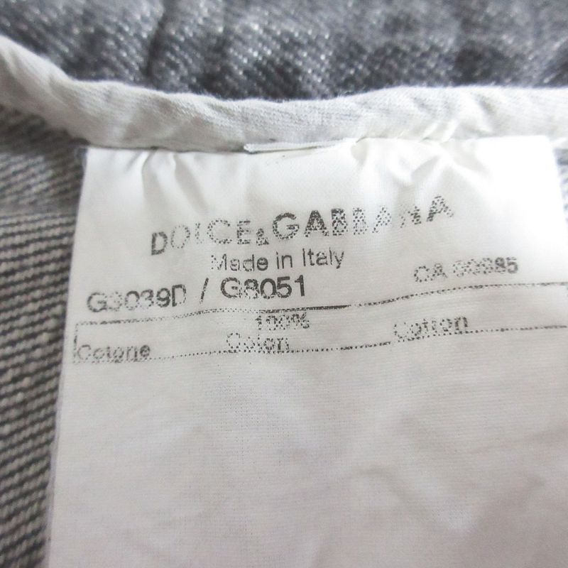 Dolce & Gabbana Painted Crushed Jeans Denim Pants Gray