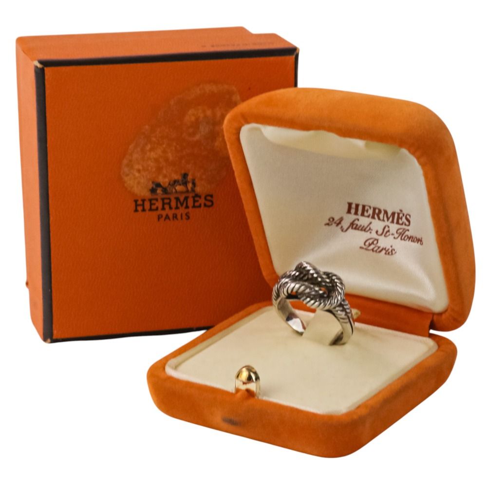 Hermes O-Dienne Ring 52 Silver