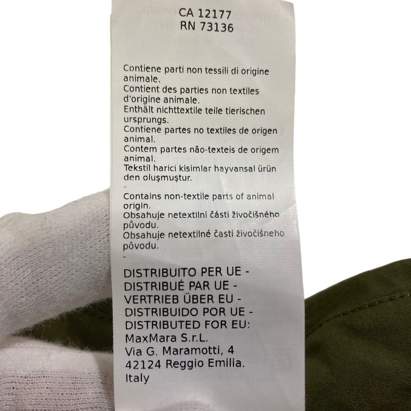 Max Mara Maxmara Studio Pure Cotton Long Shirt Dress Khaki