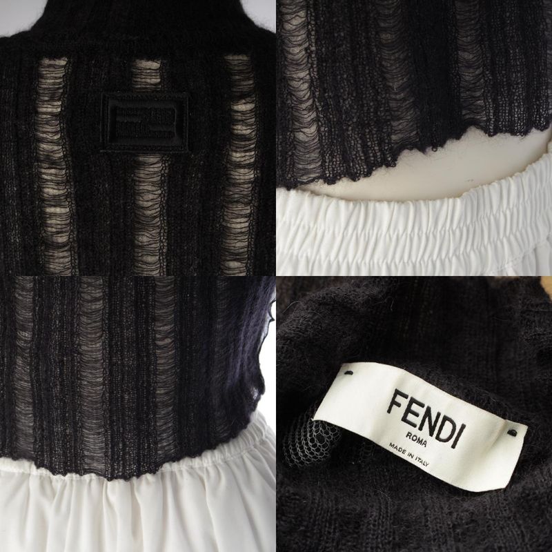 Fendi Mohair Wool Knit Sweater