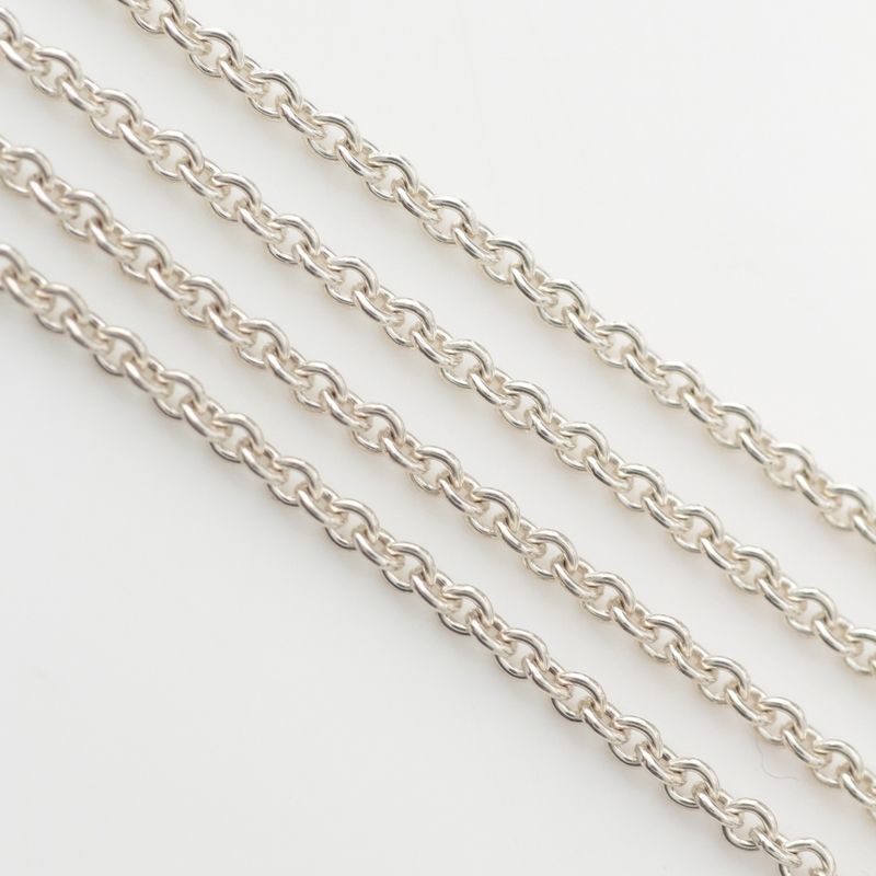 Tiffany & Co Elsa Peretti Green Jade Apple Long Necklace Silver