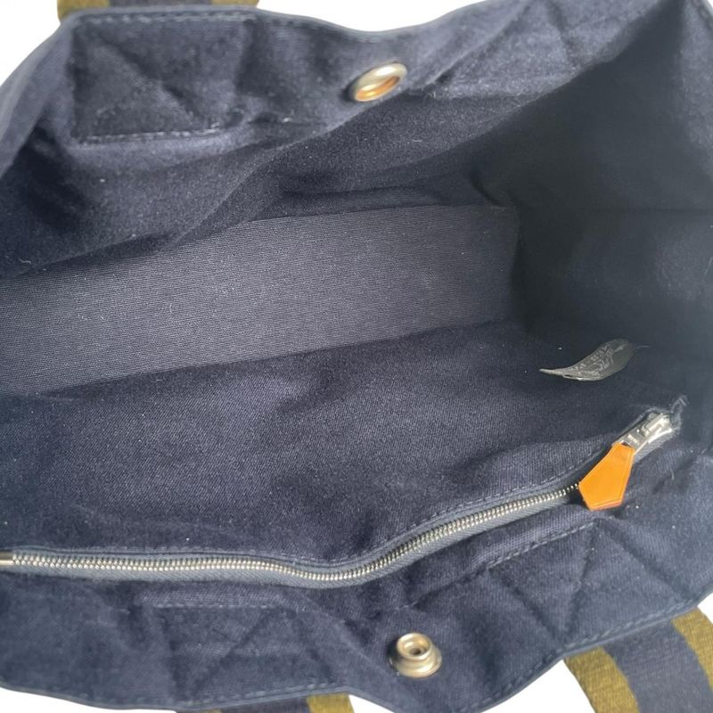Hermes Tote Fourre Tout PM Handbag Navy