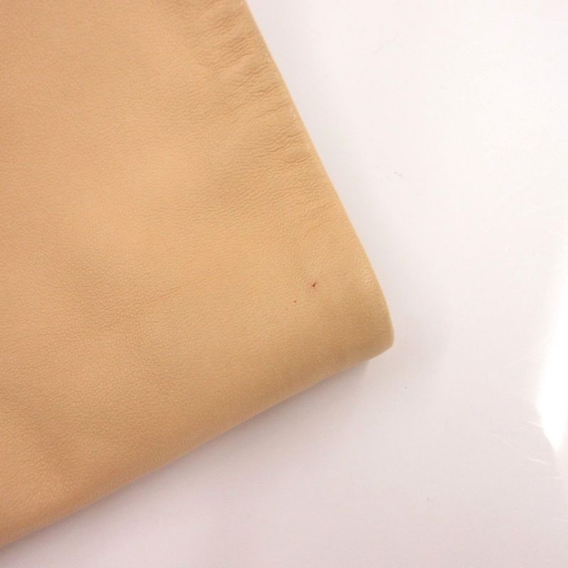 Loewe Tailored Jacket Lamb Leather Lining Anagram 34 Beige YJ