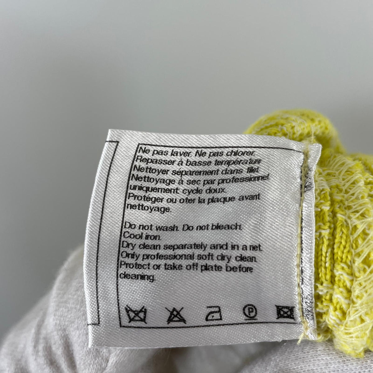 Chanel Flare Skirt SS Cotton Yellow 36 — view 8
