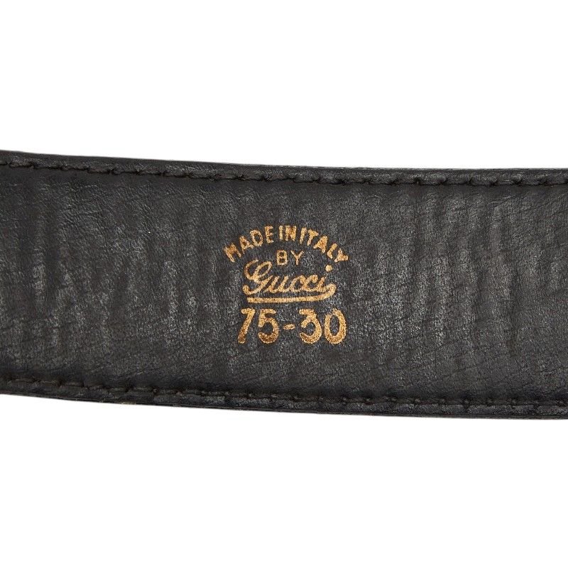 Gucci Vintage Belt 30 Black Leather