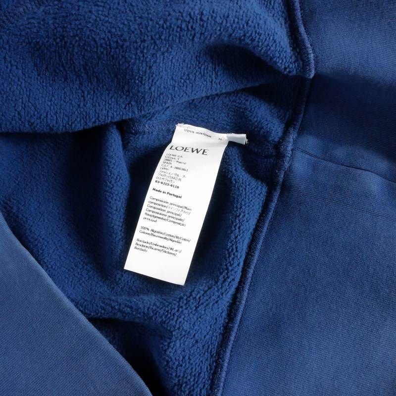 Loewe Hoodie Washed Long Sleeve M Indigo