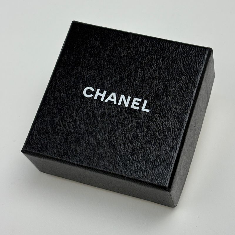 Chanel CC Logo Earrings Turnlock Gold Plated
