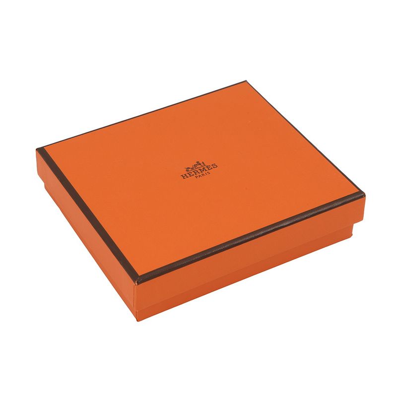 Hermes Coin Case Calvi Duo Rose Azalea Silver Epsom Wallet