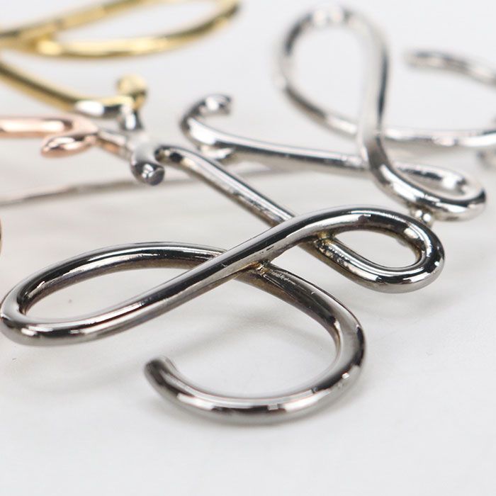 Loewe Anagram Brooch Metal