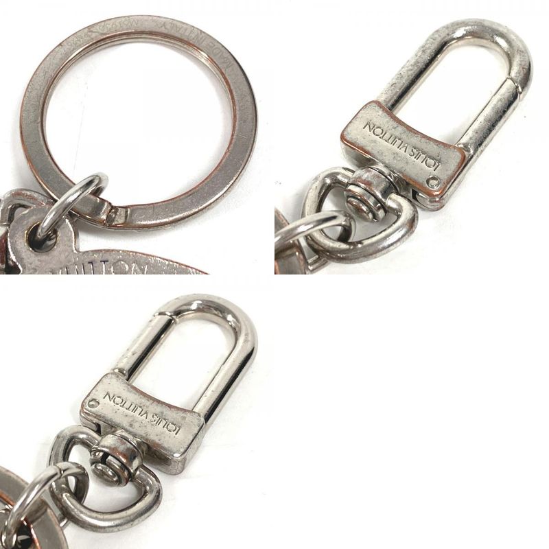 Louis Vuitton Key Holder Porte Cles Varennes Metal Silver