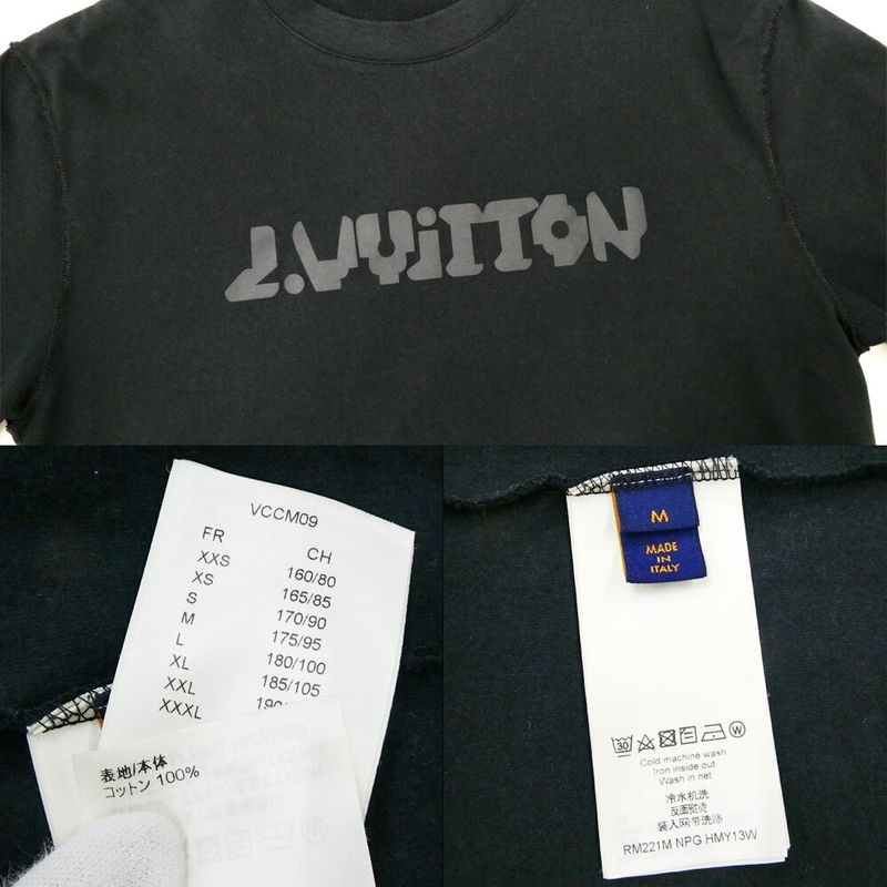 Louis Vuitton Terumohito Reactive Print T-Shirt Black