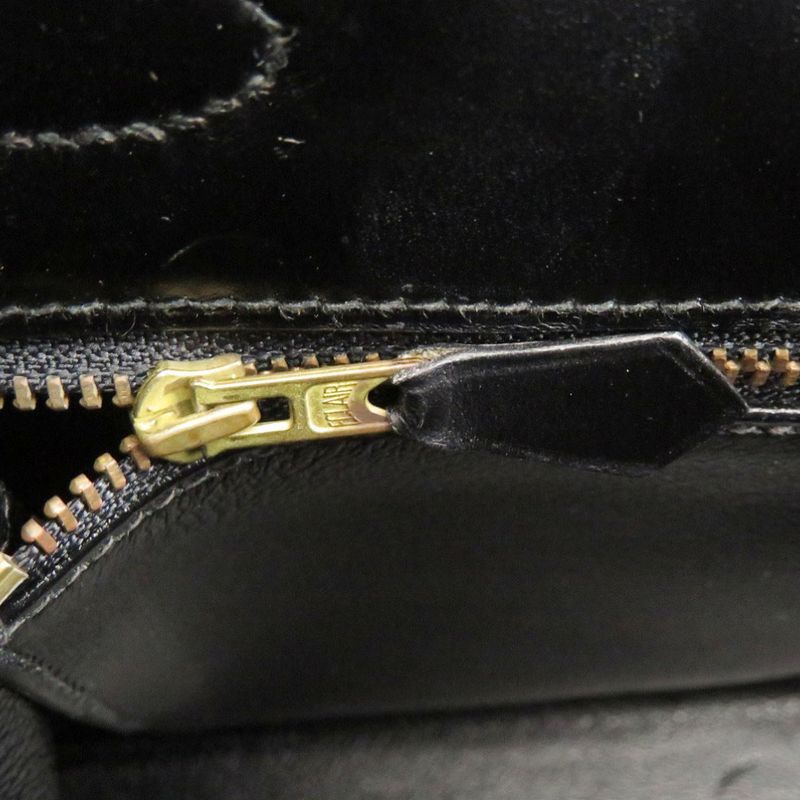 Hermes Kelly 32 Sellier Box Calf Black Gold Handbag