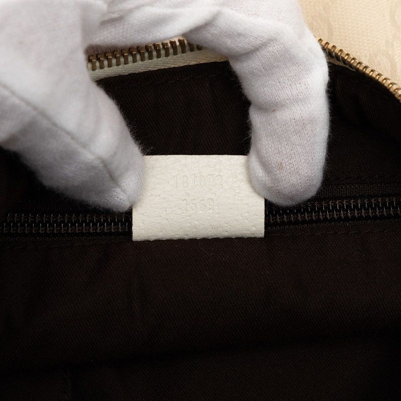 Gucci GG Canvas Crossbody Shoulder Bag White Beige