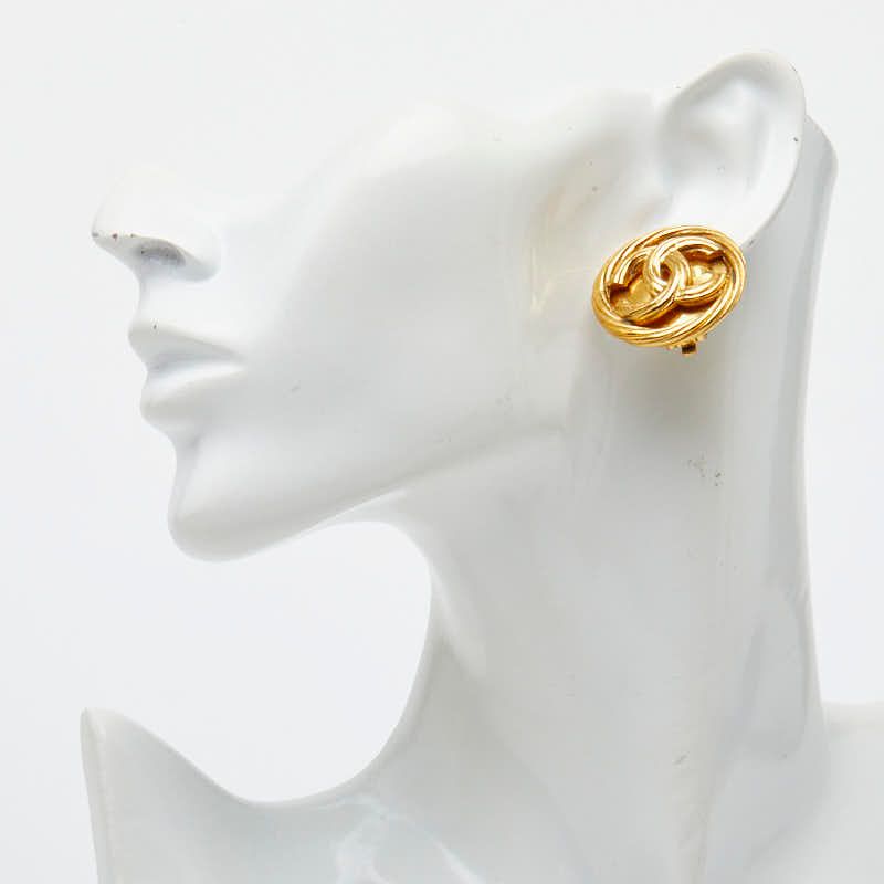 Chanel Vintage CC Logo Gold Plated