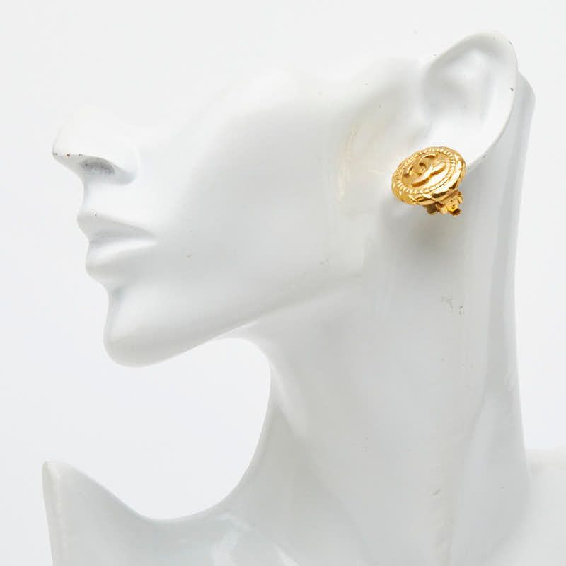 Chanel Vintage CC Logo Gold Plated