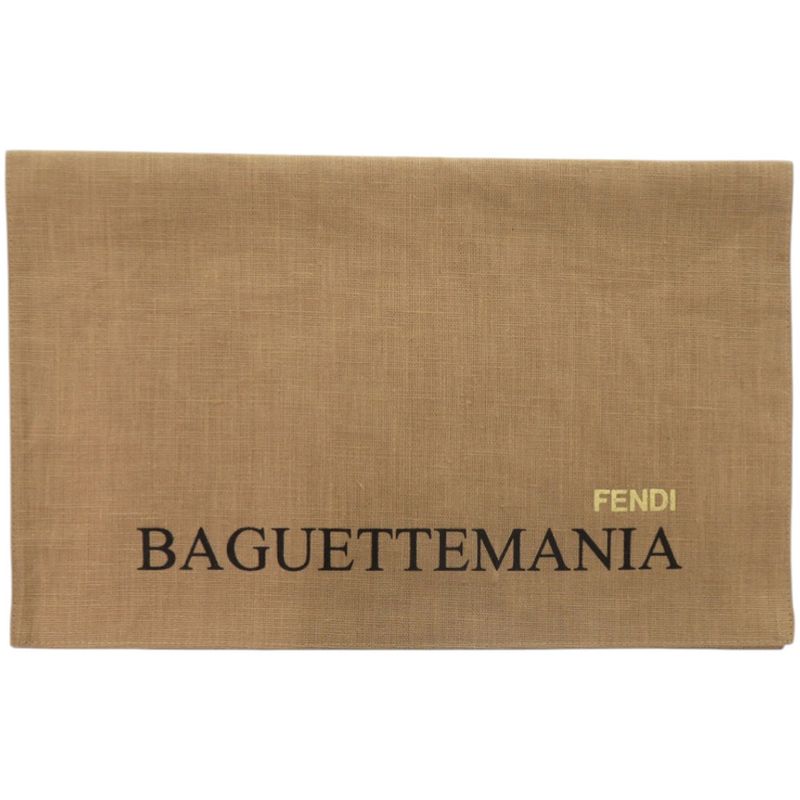 Fendi Baguette Mania Logo Silk White Scarf