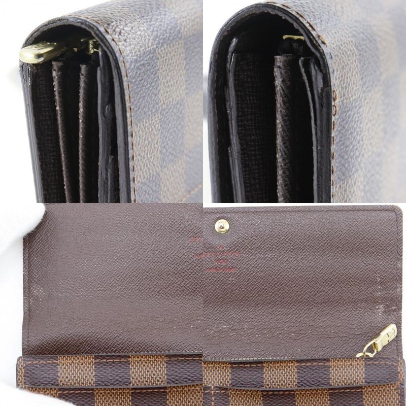 Louis Vuitton Portefeuille Sarah Damier Canvas Brown Wallet