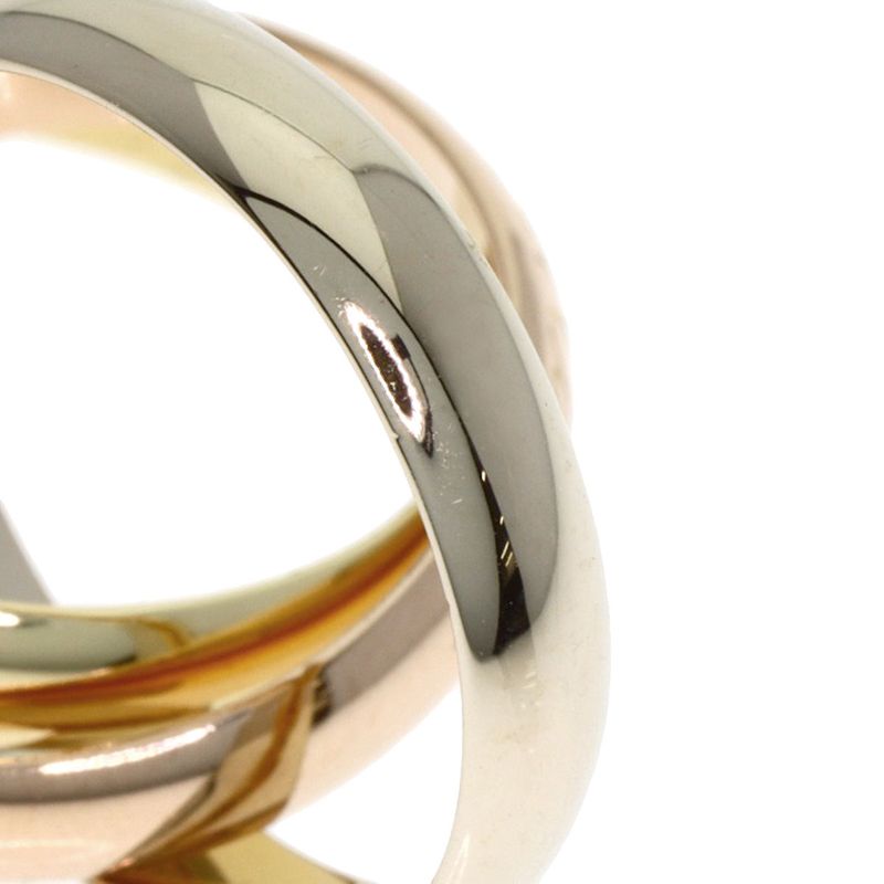 Cartier Trinity 49 Ring 18k Yellow Gold 18k White Pink
