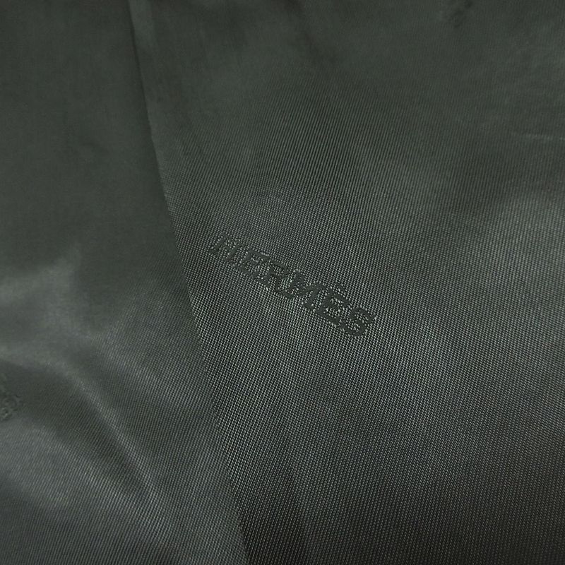 Hermes Single Trench Coat Outer Khaki 48
