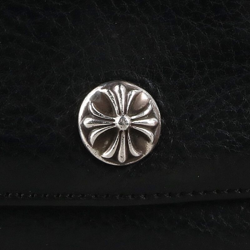 Chrome Hearts Judy Cross Button Leather Wallet