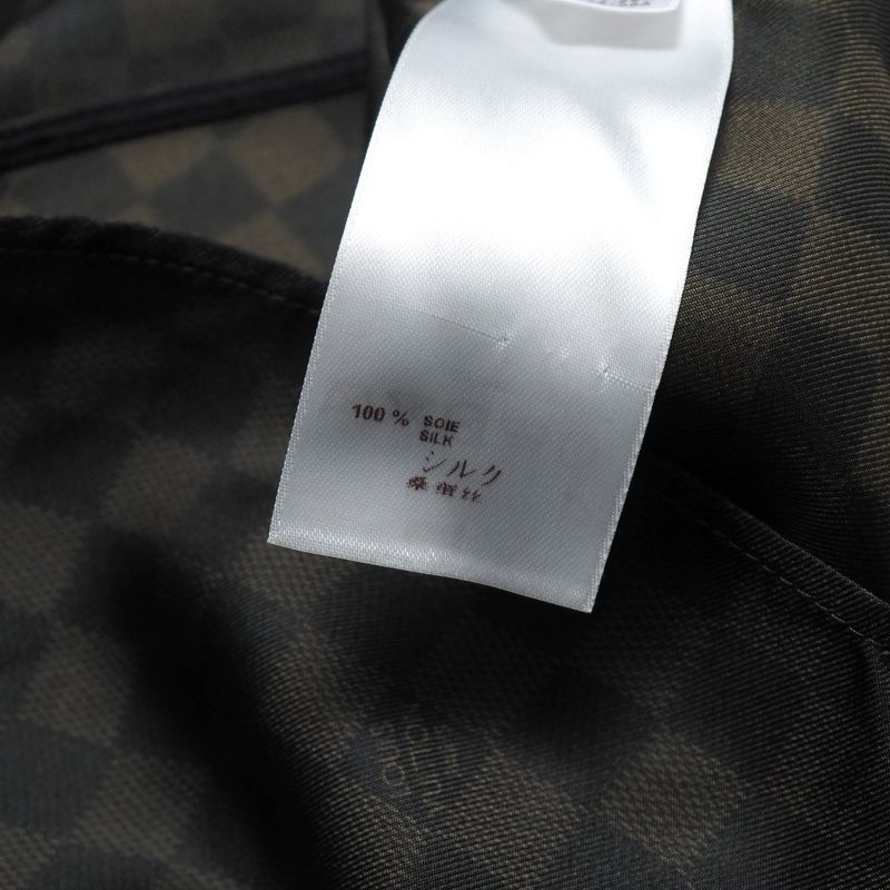Louis Vuitton Short Sleeve Shirt 34 Damier All Silk