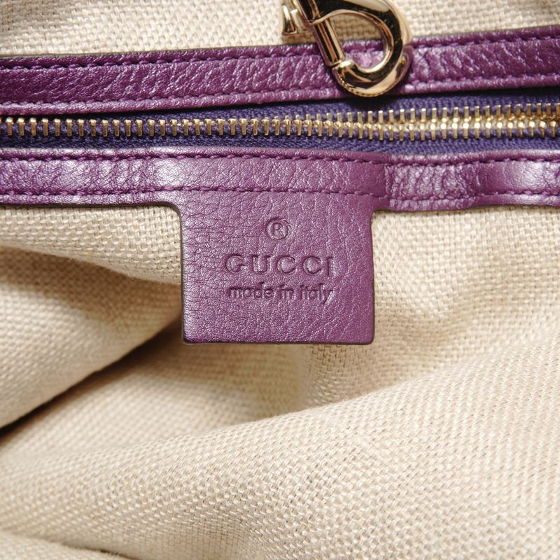 Gucci Tote Leather Totes Purple