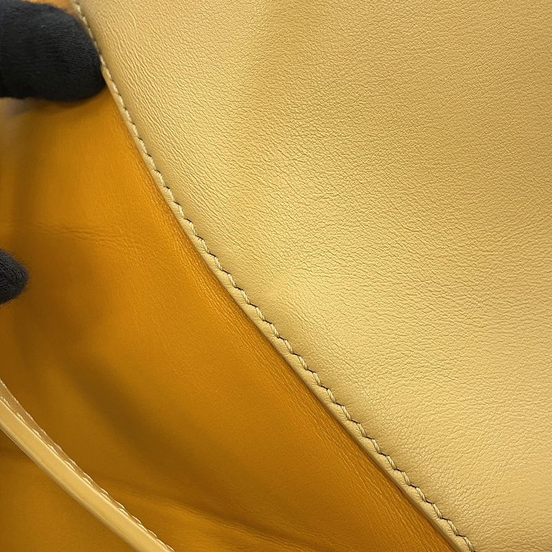 Loewe Tote Puzzle Fold Calf Leather Bicolor Yellow