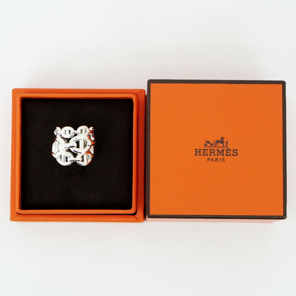 Hermes Ring Chaine D'ancre GM 46 Silver