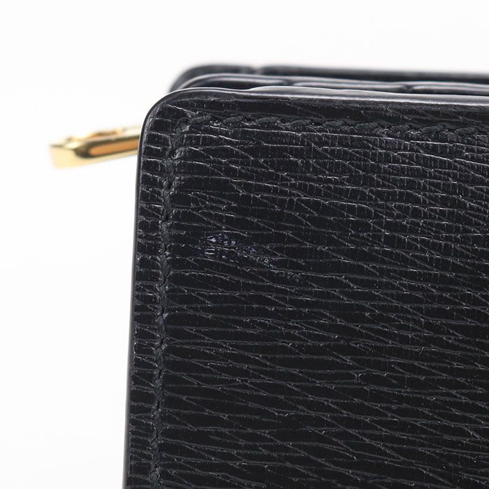 Gucci Zip Around Wallet Script Bifold with Coin Purse Leather