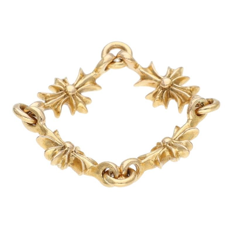Chrome Hearts 22k Ring Tny CH Pls Tiny Ech Plus Gold