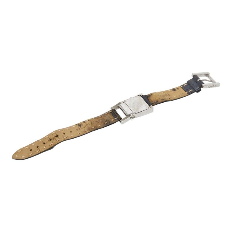 Fendi Orologi Stainless Steel Leather Belt
