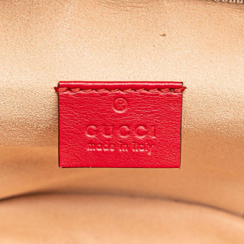 Gucci GG Marmont Backpack Vanity Red Leather