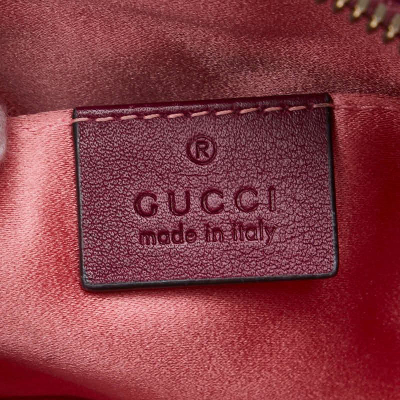 Gucci GG Marmont Quilted Belt Bag Purple Velour Leather